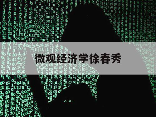微观经济学徐春秀（微观经济学刘艳）
