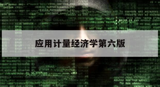 应用计量经济学第六版（应用计量经济学第七版）