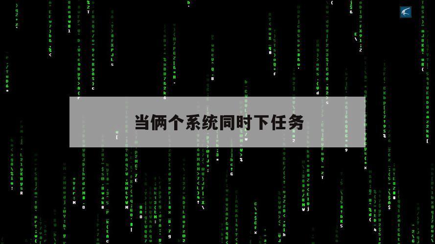 当俩个系统同时下任务（两个系统同时运行）