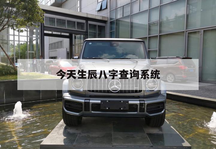 今天生辰八字查询系统（今日出生八字查询）