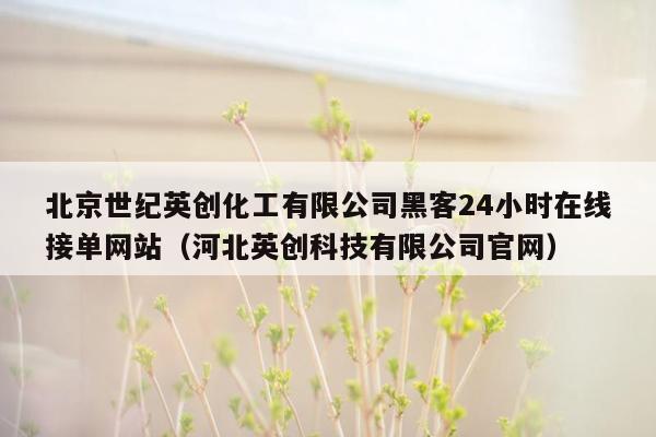 北京世纪英创化工有限公司黑客24小时在线接单网站（河北英创科技有限公司官网）