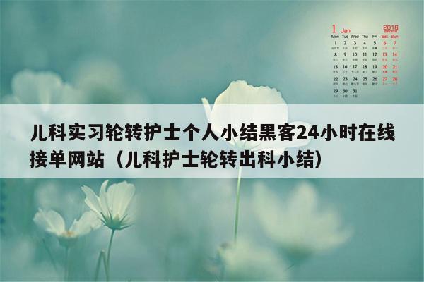 儿科实习轮转护士个人小结黑客24小时在线接单网站（儿科护士轮转出科小结）