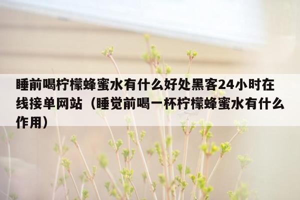 睡前喝柠檬蜂蜜水有什么好处黑客24小时在线接单网站（睡觉前喝一杯柠檬蜂蜜水有什么作用）