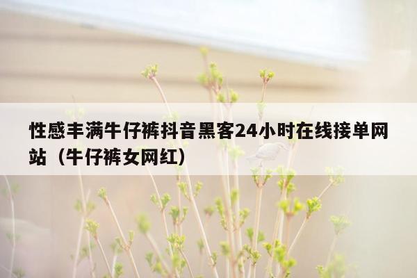 性感丰满牛仔裤抖音黑客24小时在线接单网站（牛仔裤女网红）