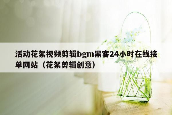 活动花絮视频剪辑bgm黑客24小时在线接单网站（花絮剪辑创意）