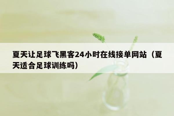 夏天让足球飞黑客24小时在线接单网站（夏天适合足球训练吗）