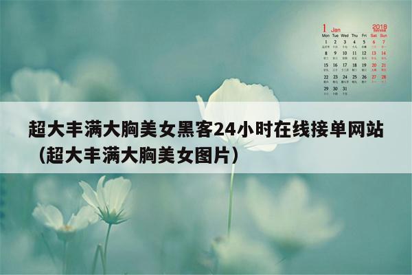 超大丰满大胸美女黑客24小时在线接单网站（超大丰满大胸美女图片）