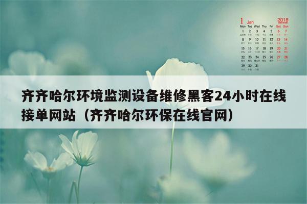 齐齐哈尔环境监测设备维修黑客24小时在线接单网站（齐齐哈尔环保在线官网）