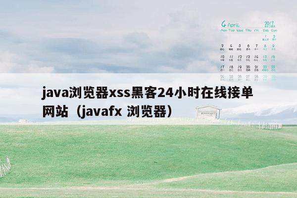 java浏览器xss黑客24小时在线接单网站（javafx 浏览器）
