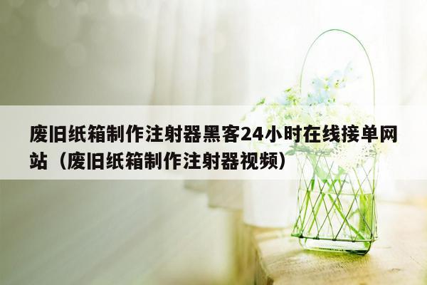 废旧纸箱制作注射器黑客24小时在线接单网站（废旧纸箱制作注射器视频）