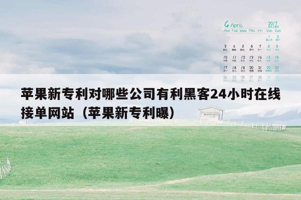 苹果新专利对哪些公司有利黑客24小时在线接单网站（苹果新专利曝）